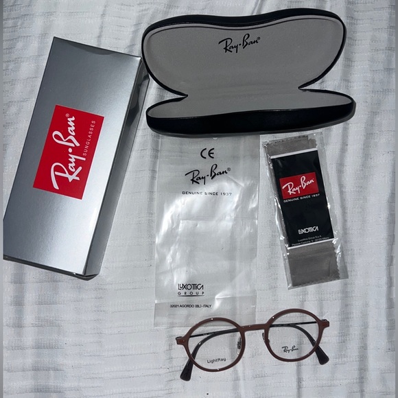 BRAND NEW PRESCRIPTION ROUND RAYBAN GLASSES LIGHTRAY - Picture 1 of 10